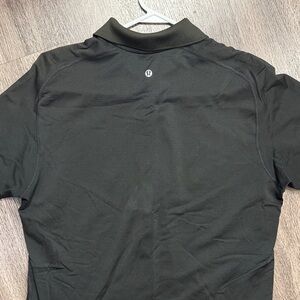 Lululemon Black Athletic Polo Shirt